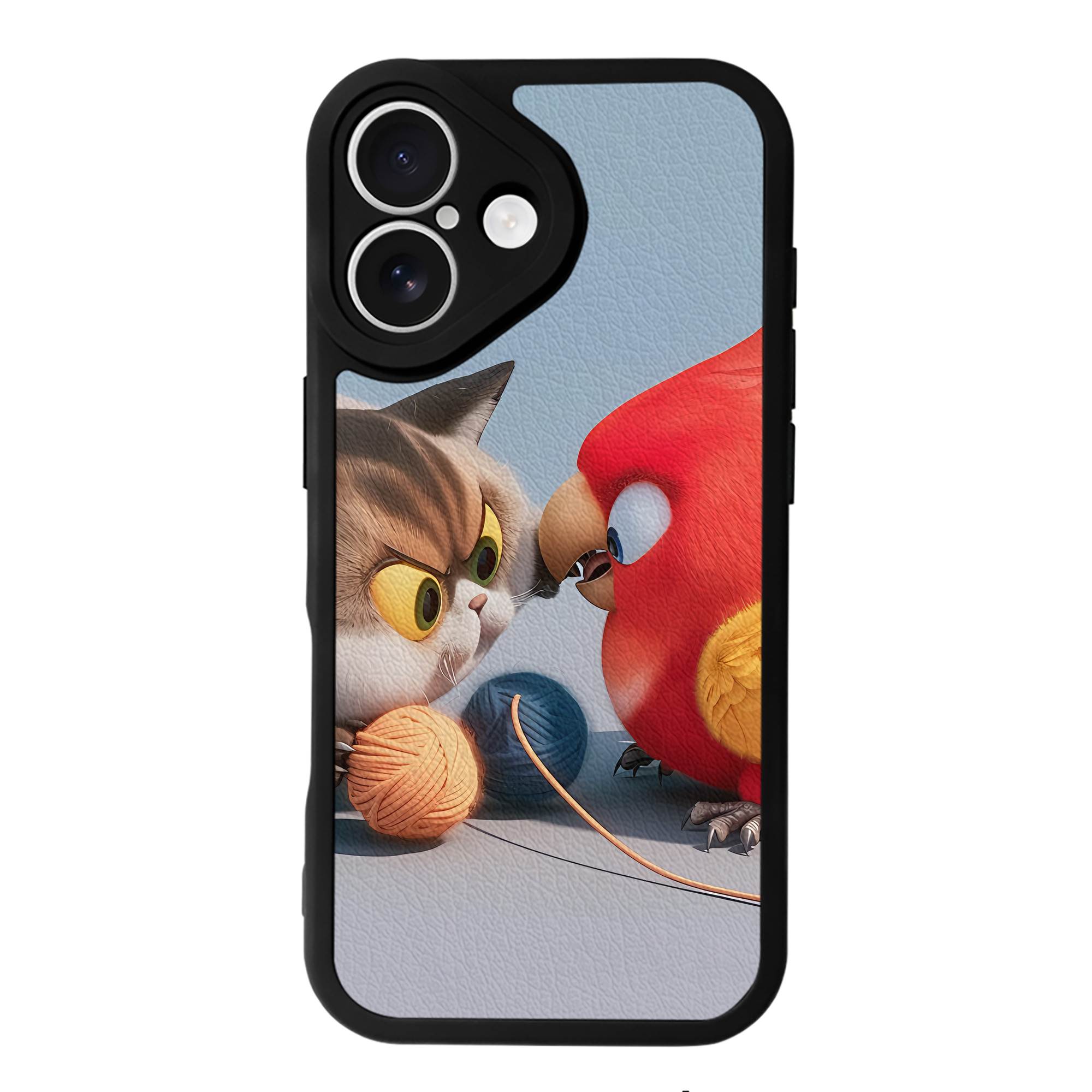 （画像用） Angry Birds アングリーバード 【iPhone 16シリーズ対応】シリコンスマホケース（レザー調） 材質：シリコン